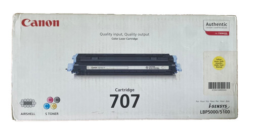 Toner canon 707 giallo - toner,